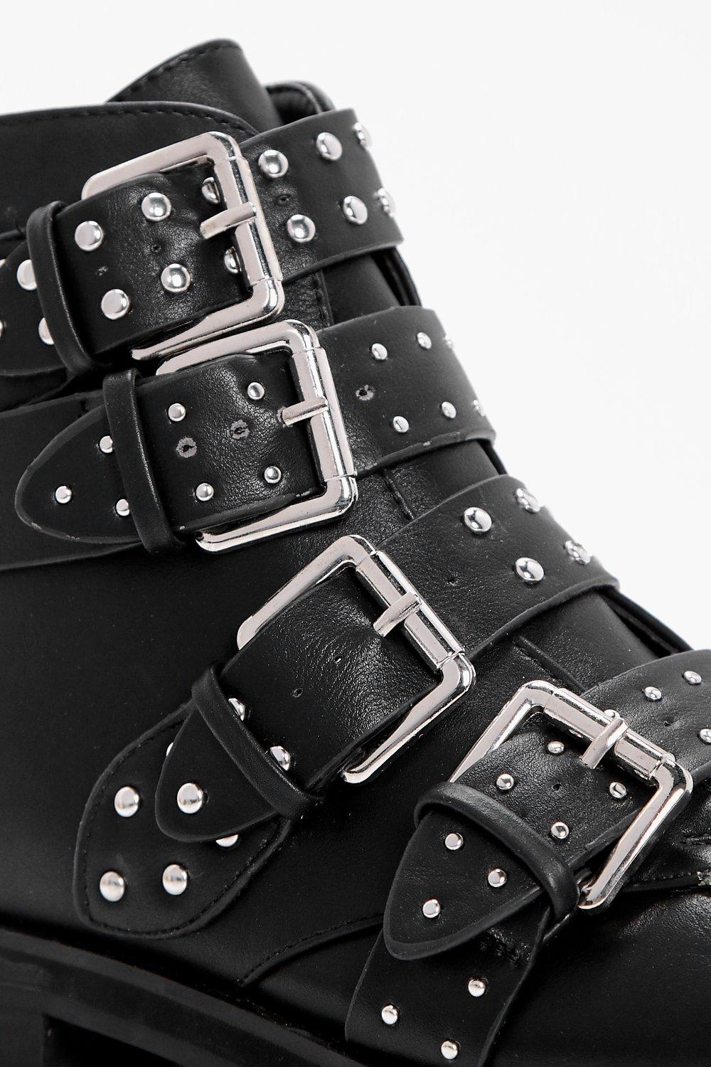boohoo studded boots