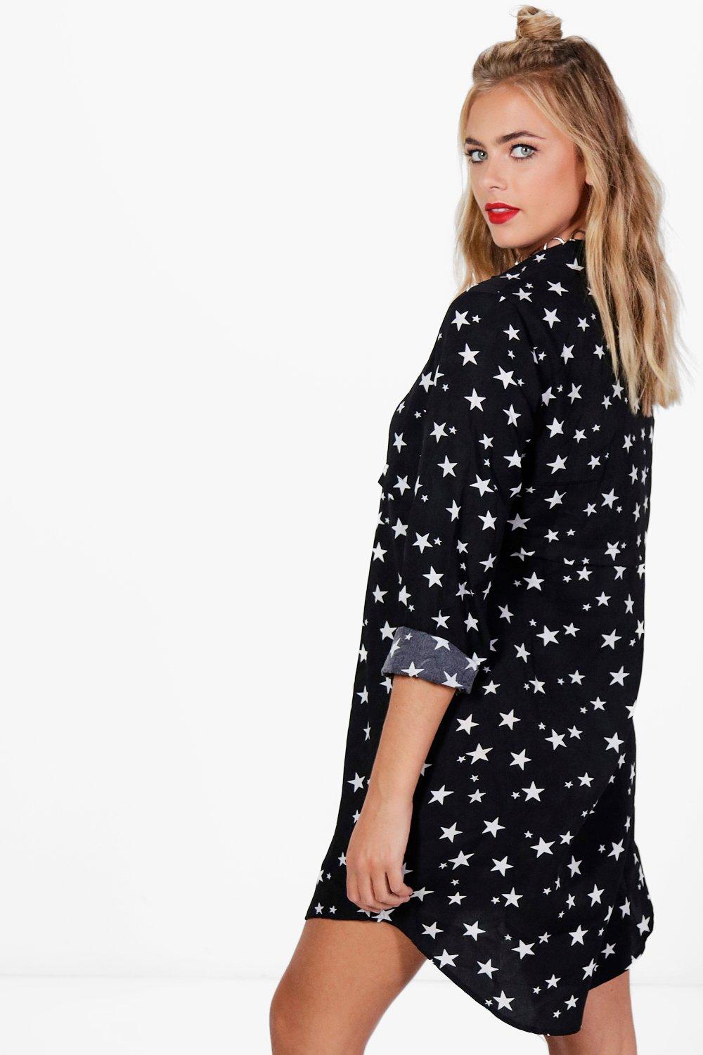 Star store shirt dress