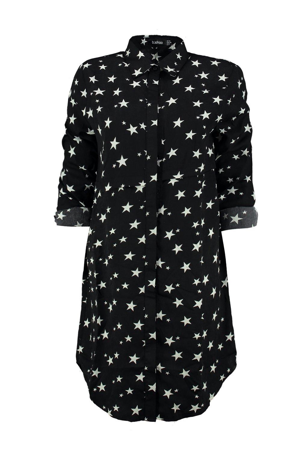 Star store shirt dress