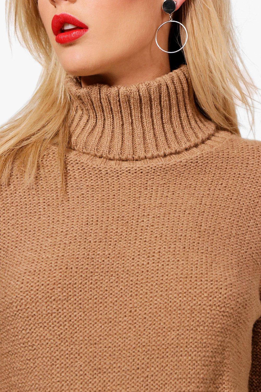roll neck knit jumper
