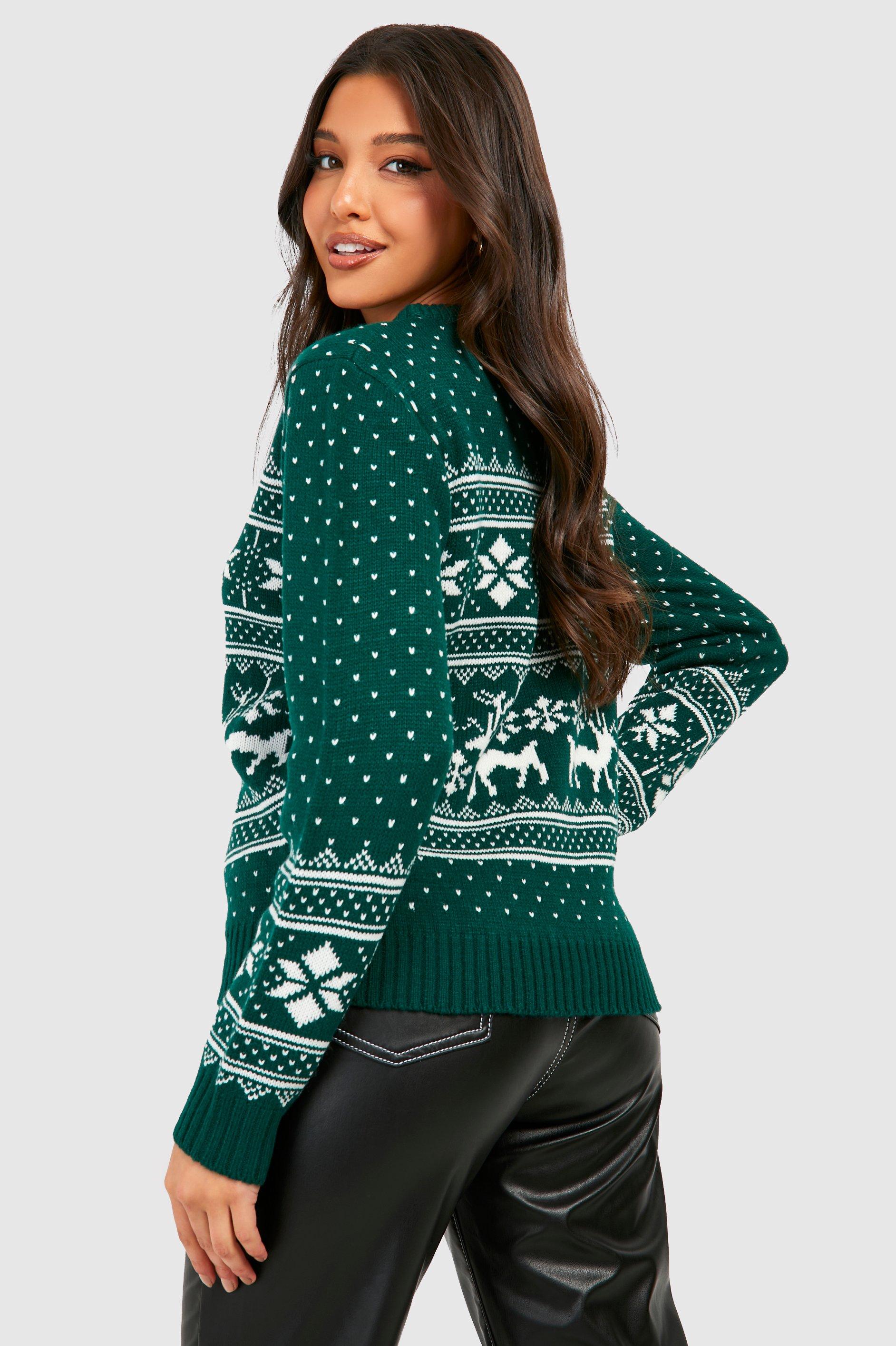 Boohoo reindeer clearance jumper