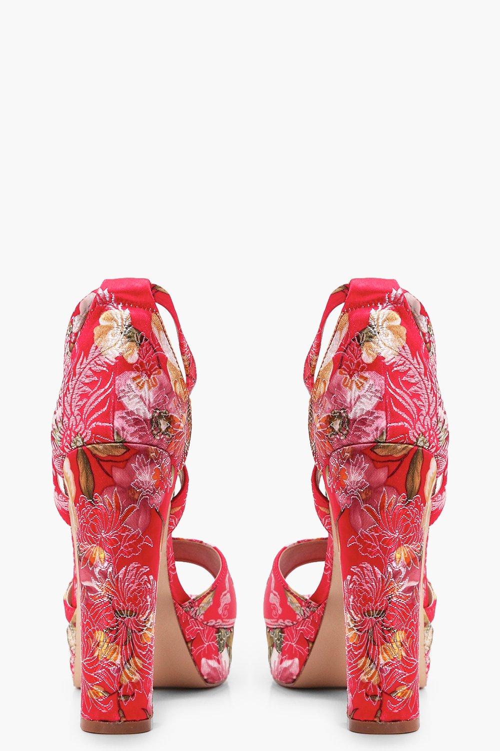 abigail talons plateformes imprim fleuri