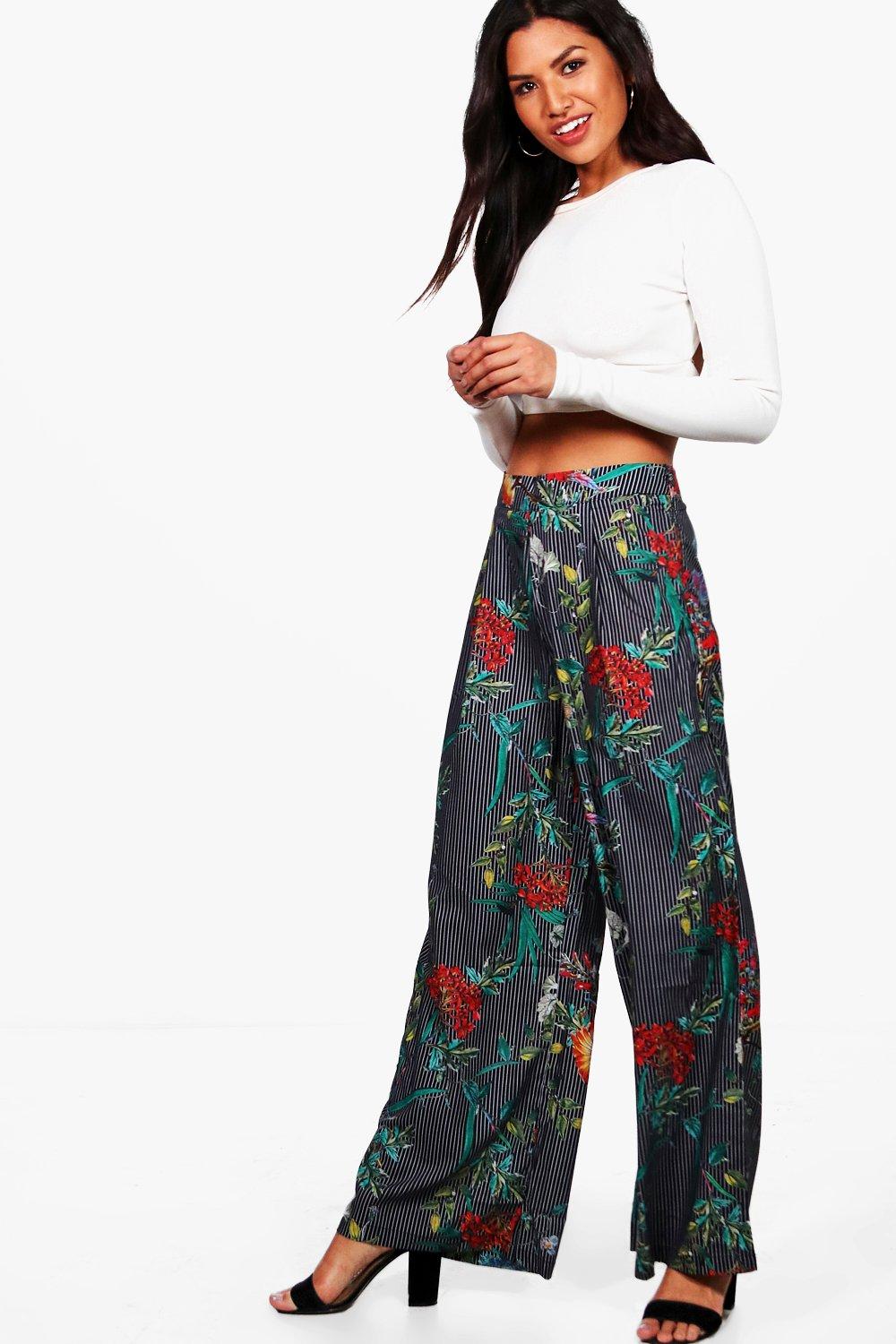 boohoo striped trousers