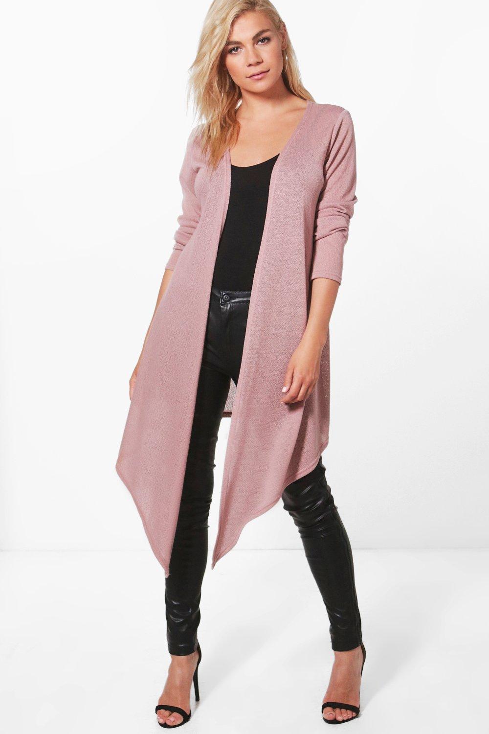 blush waterfall cardigan