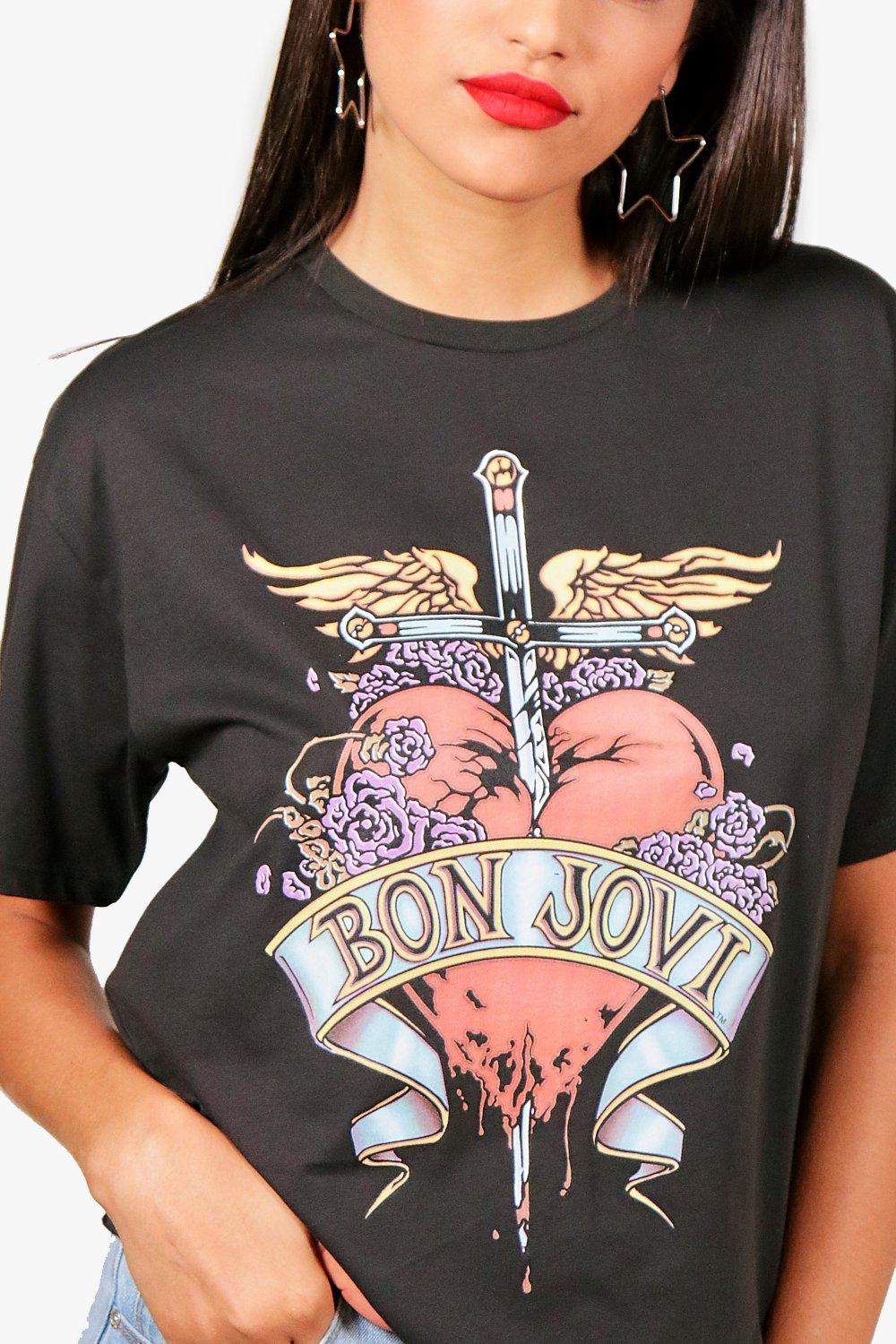 Bon Jovi Licensed Open Back T Shirt