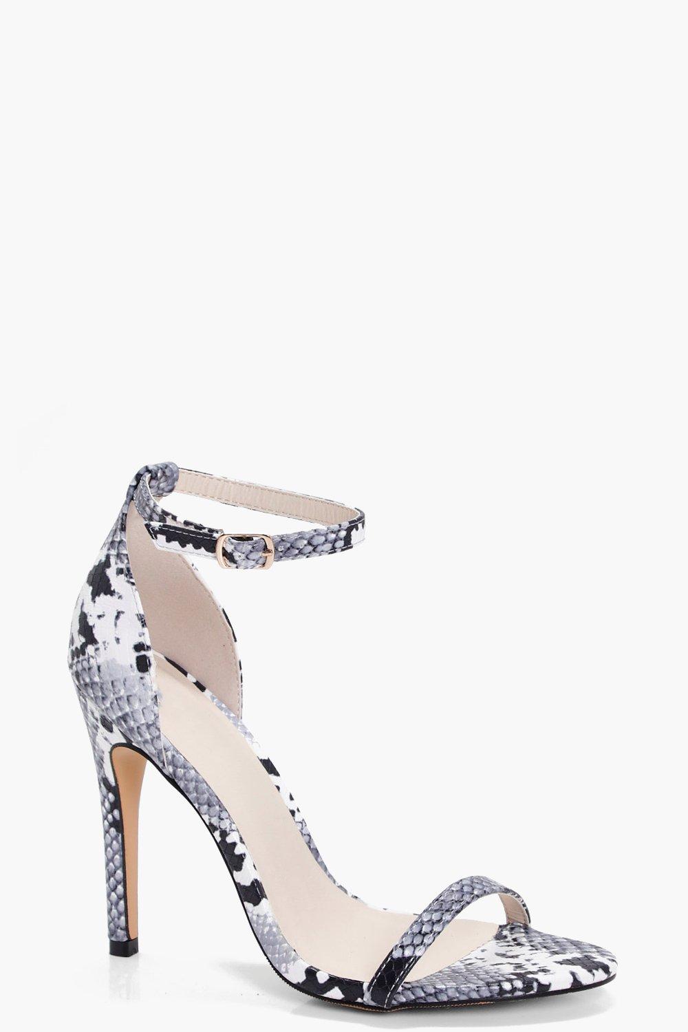 snake print heels