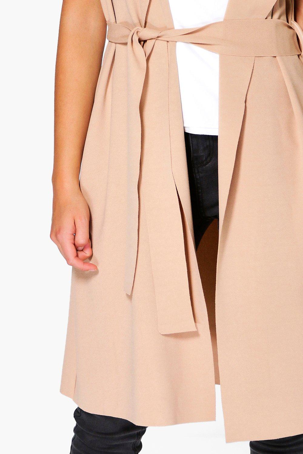 Boohoo shop sleeveless duster