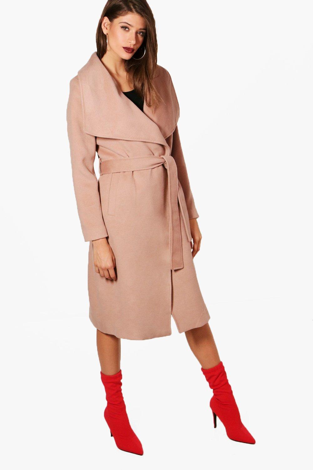 maxi waterfall coat
