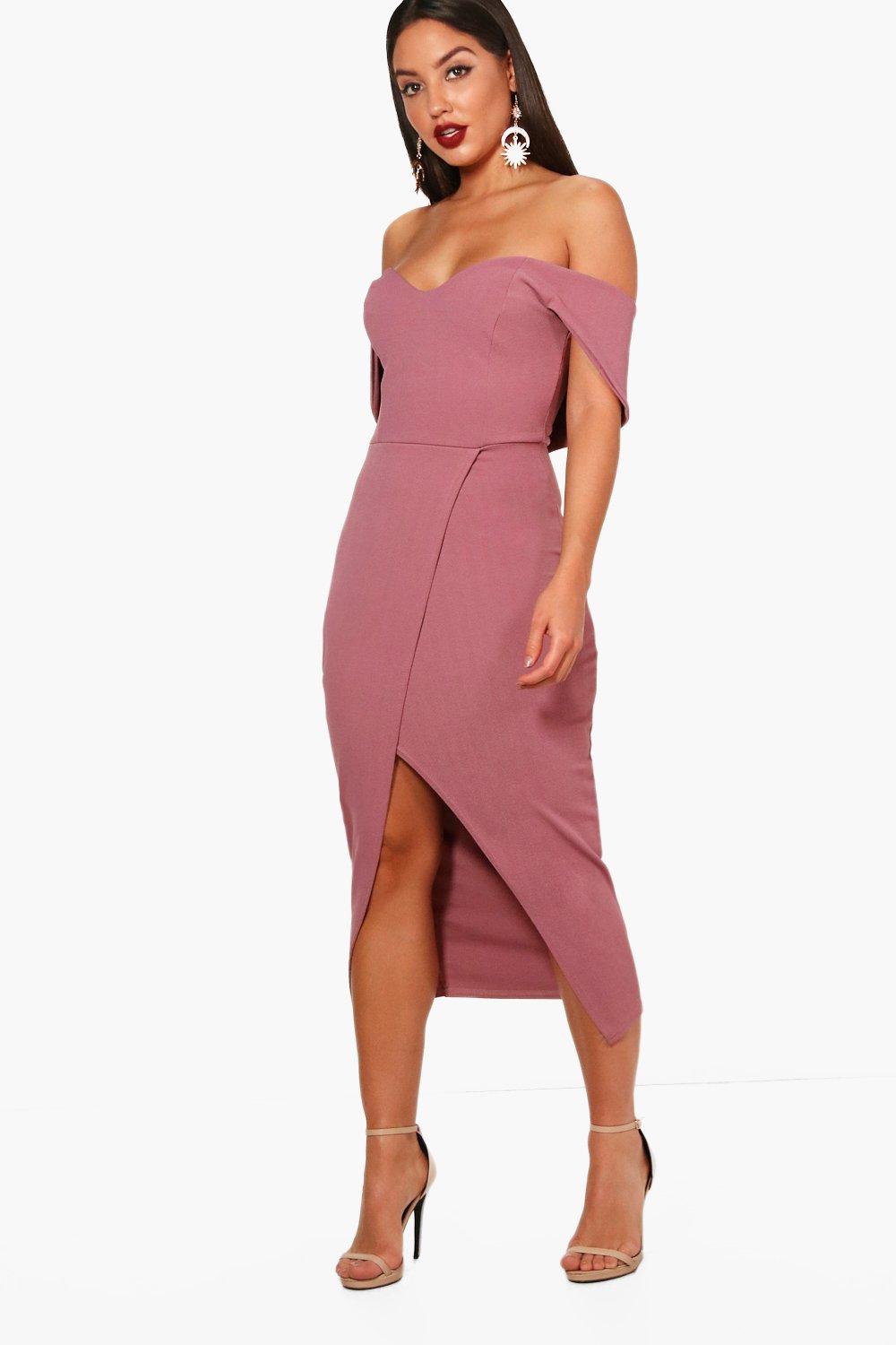 midi mauve dress