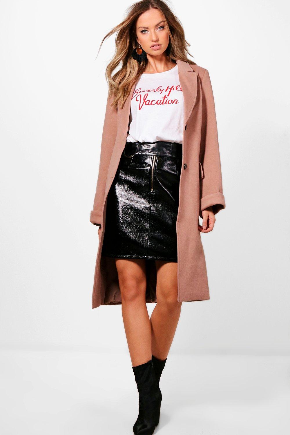 boohoo oversized coat