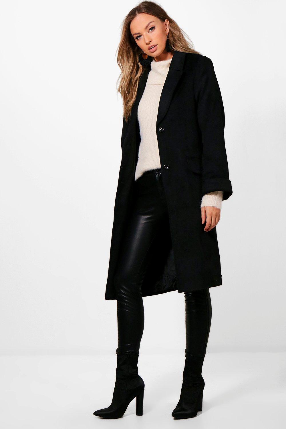 boohoo oversized coat