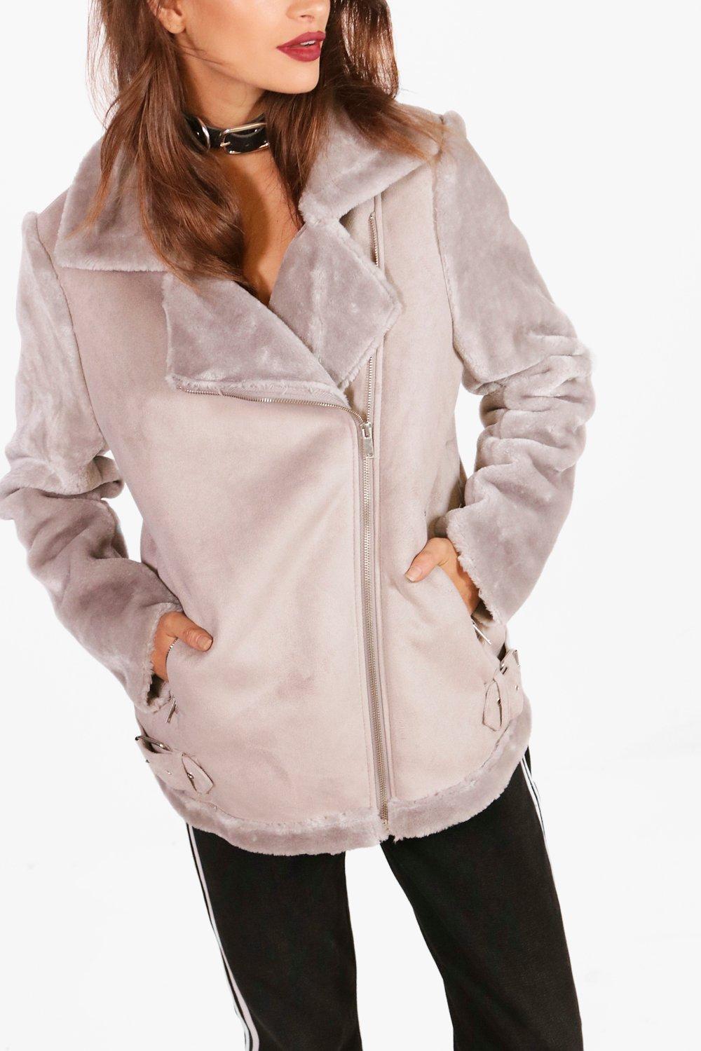 grey aviator jacket