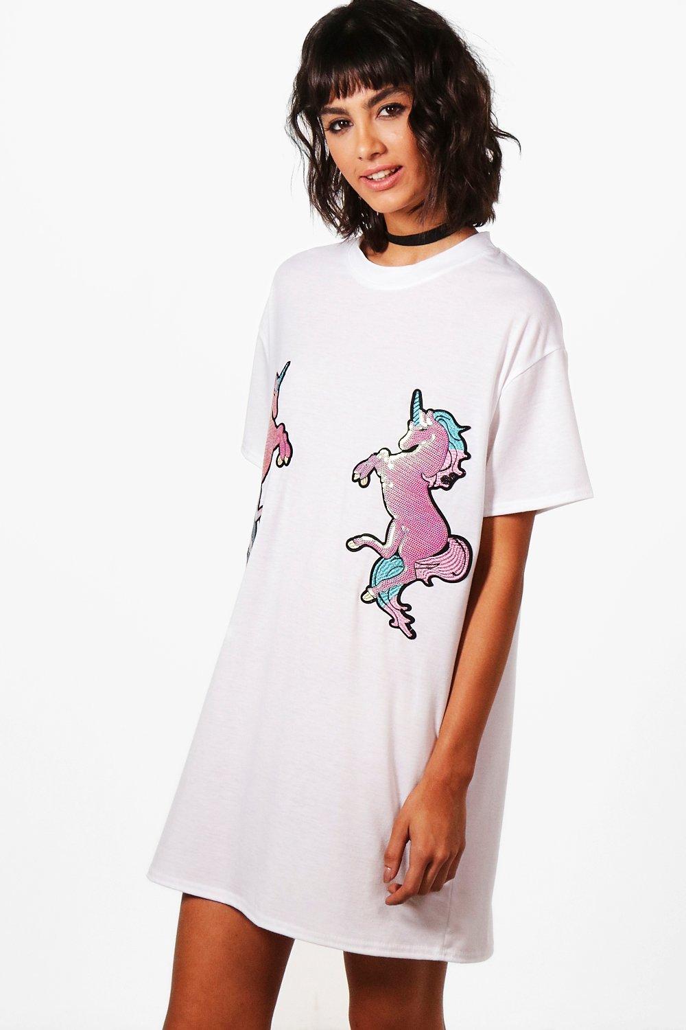 unicorn shirt dress