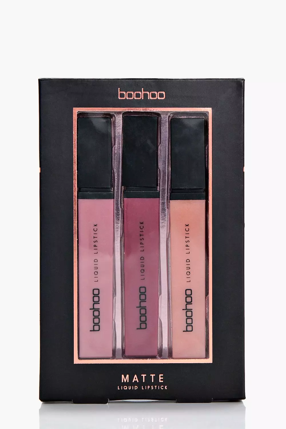 Multi Boohoo 3 Shade Matte Lip Set alternative image