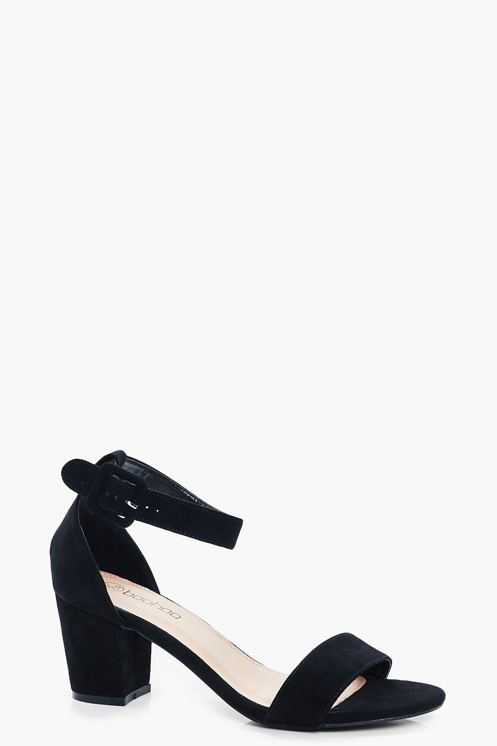 wide fit block heels