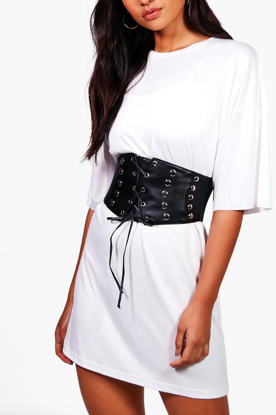 hannah ceinture style corset à lacets cloutée image number 1