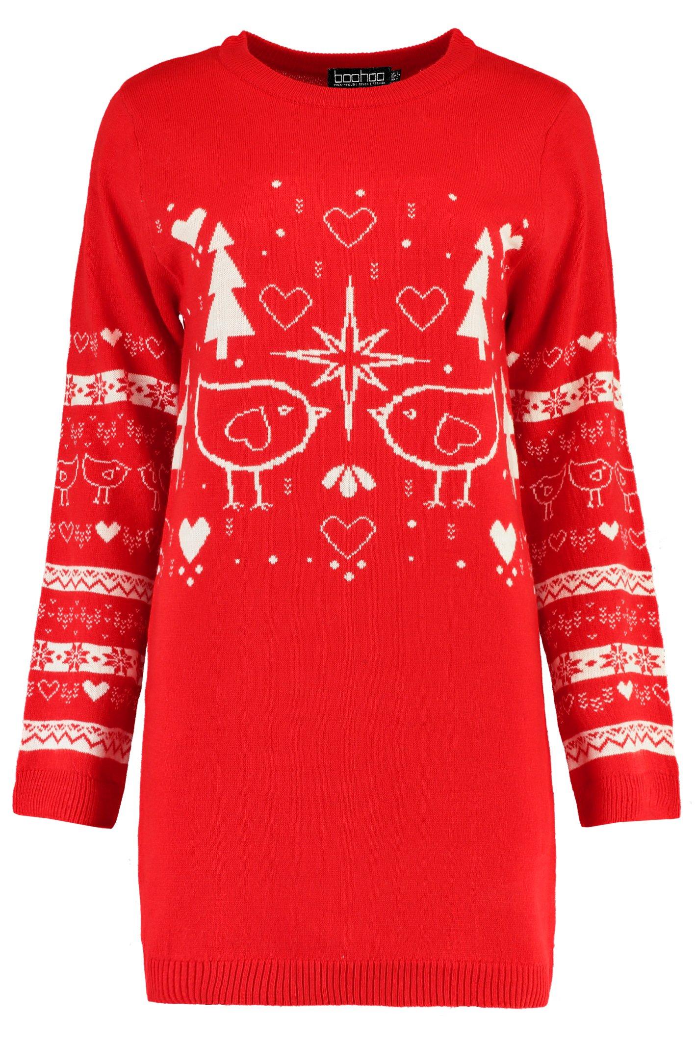 boohoo christmas jumper dress