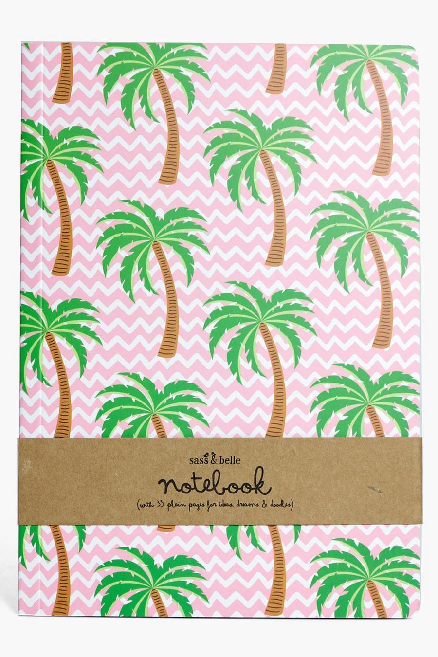 Pink rosa Tropical Palm Tree A5 Notebook image number 1