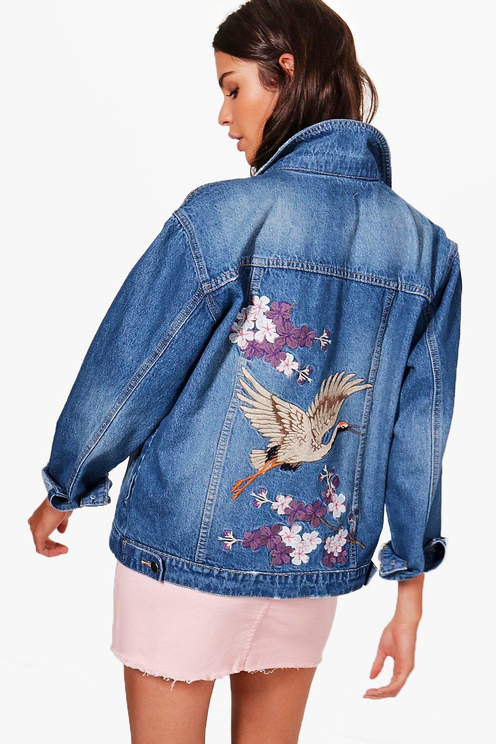 embroidered denim jacket