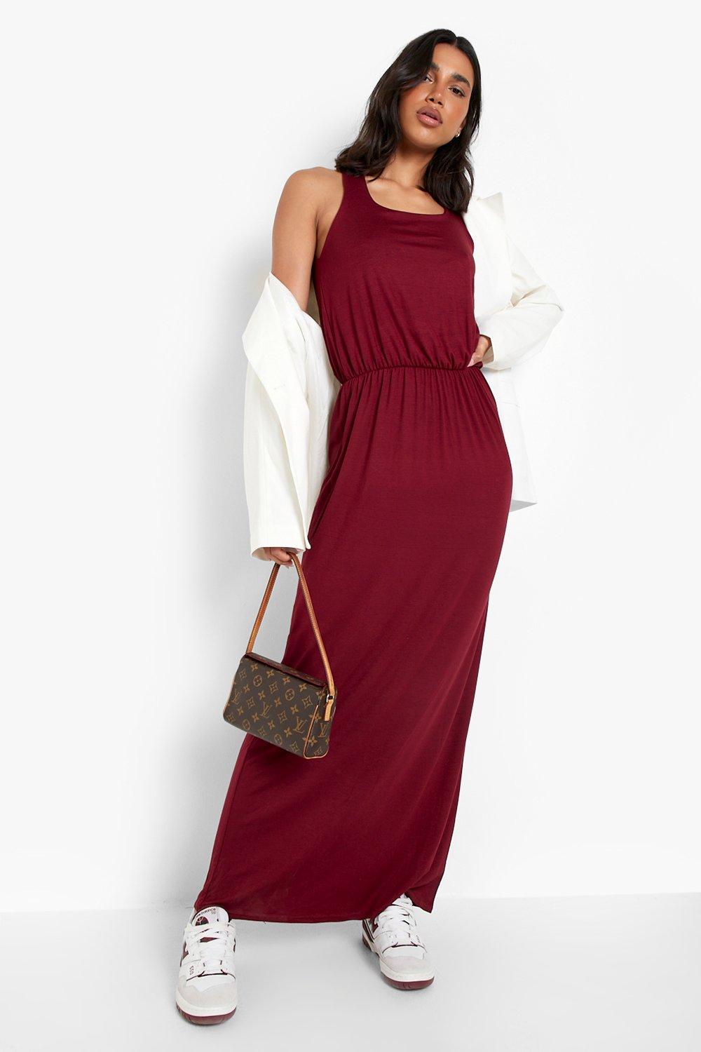 boohoo racer back maxi dress