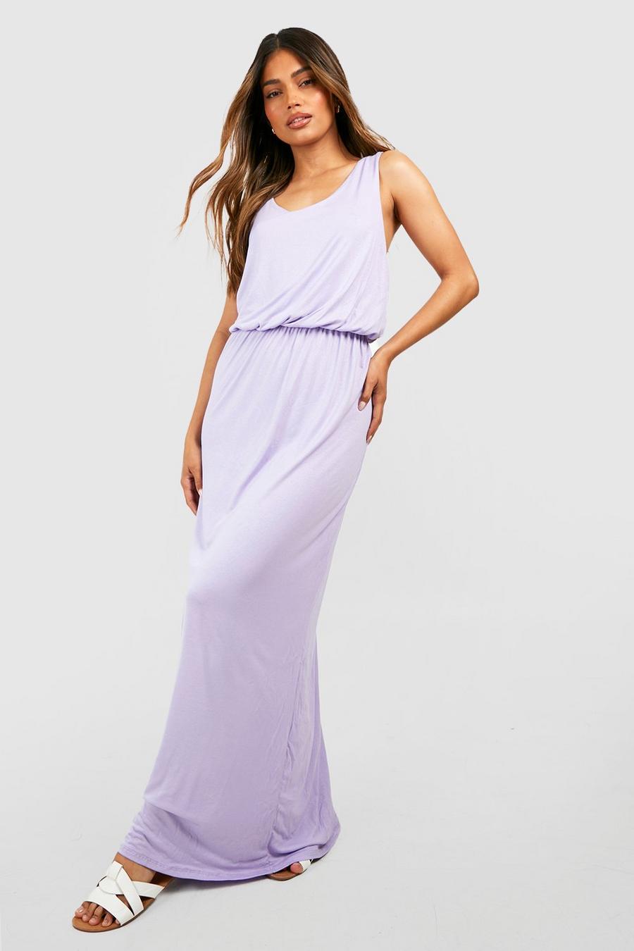Lilac purple Racerback Maxi Dress