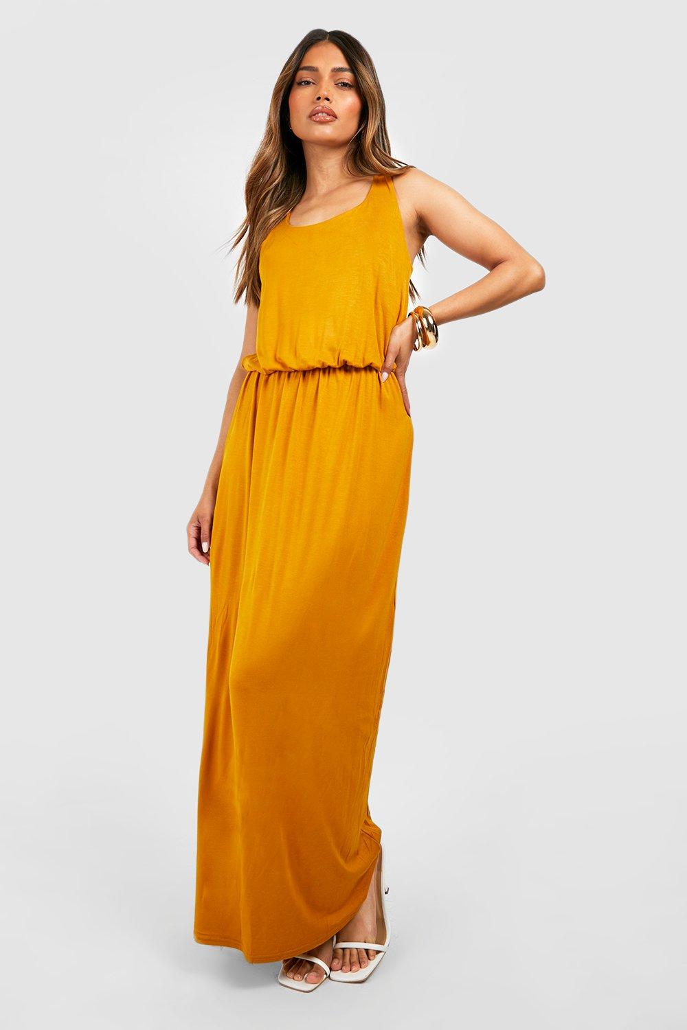 boohoo racer back maxi dress