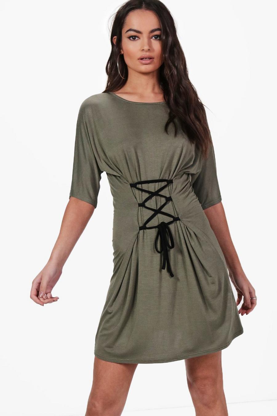 Keira T-Shirt-Kleid mit Korsage zum Schnüren image number 1