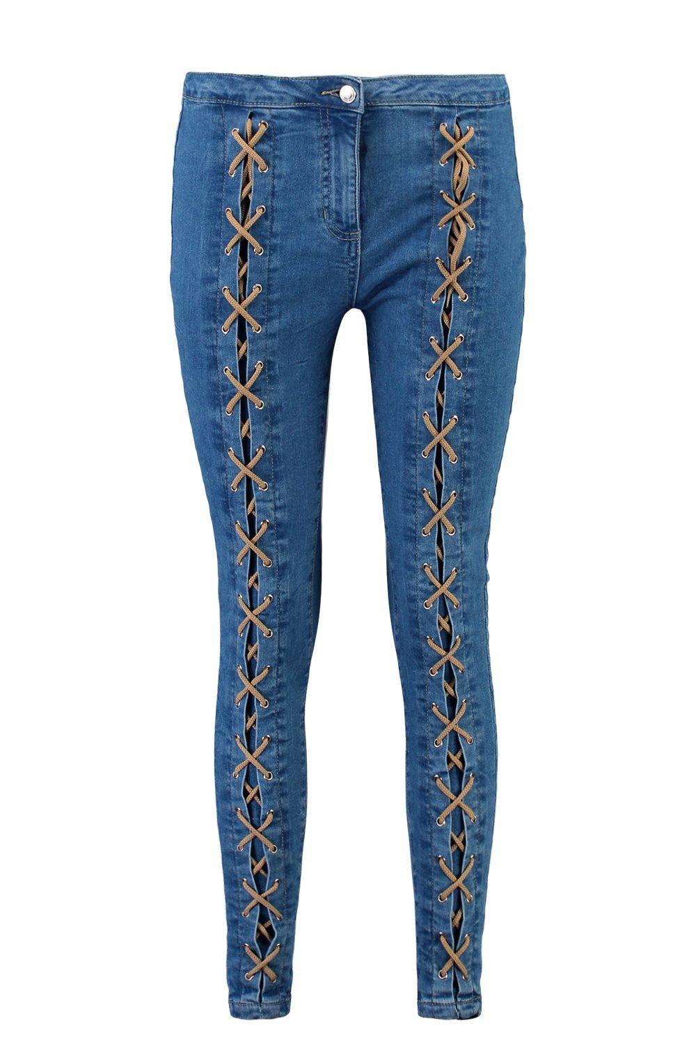 Lace front outlet jeans