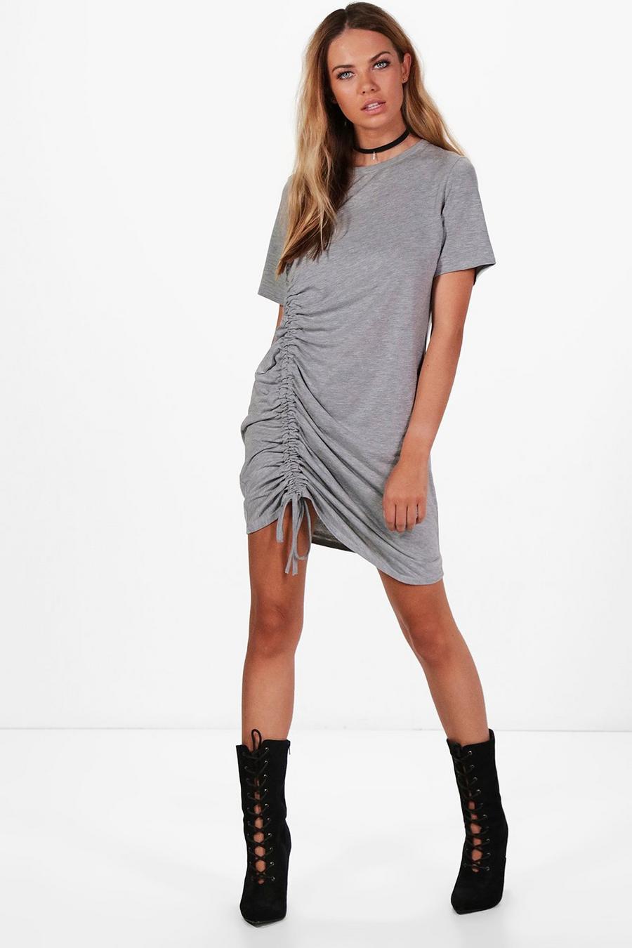 Beth T-Shirt-Kleid mit seitlicher Raffung image number 1