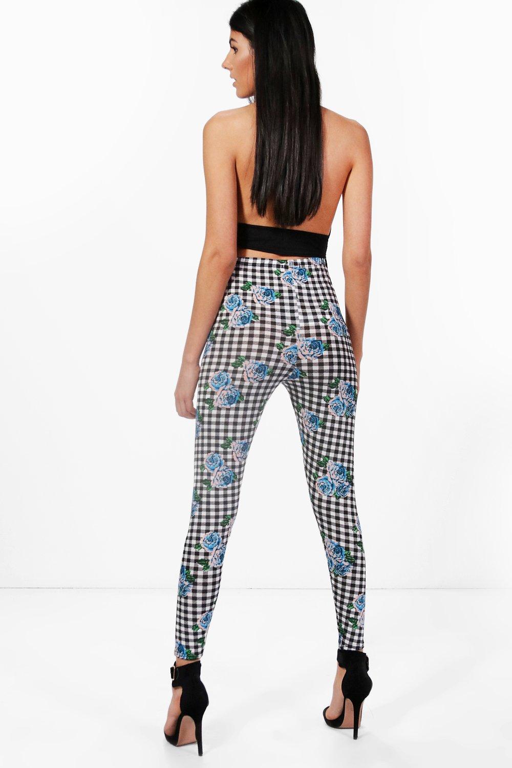 Gingham leggings outlet