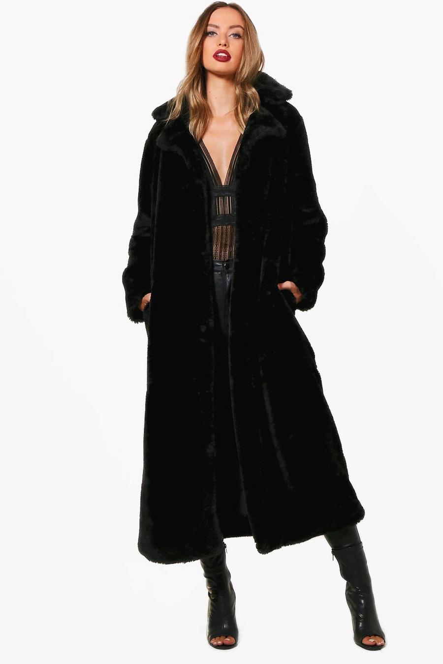 Stephanie Maxi Faux Fur Coat image number 1