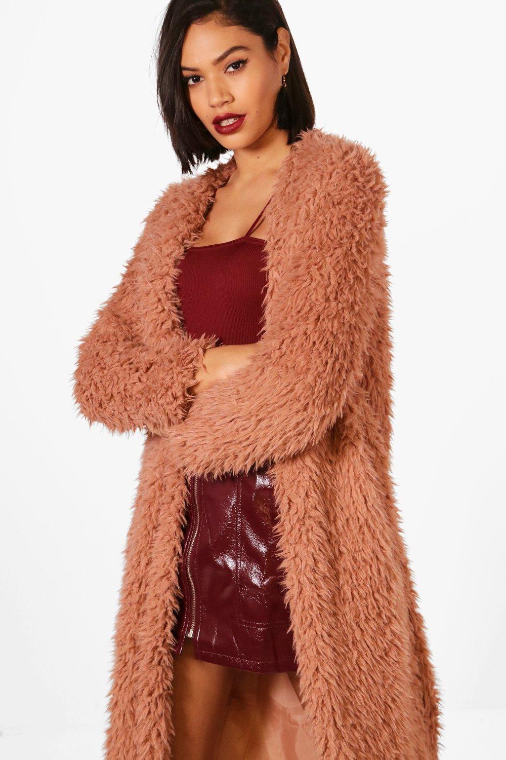 Maxi faux fur coat hotsell