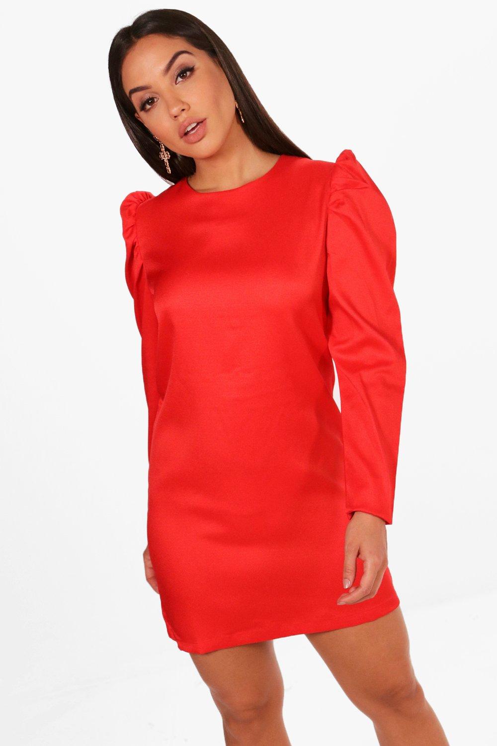 boohoo puff sleeve dress