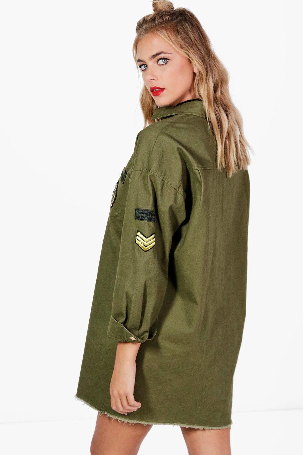 Hollie Robe chemise militaire