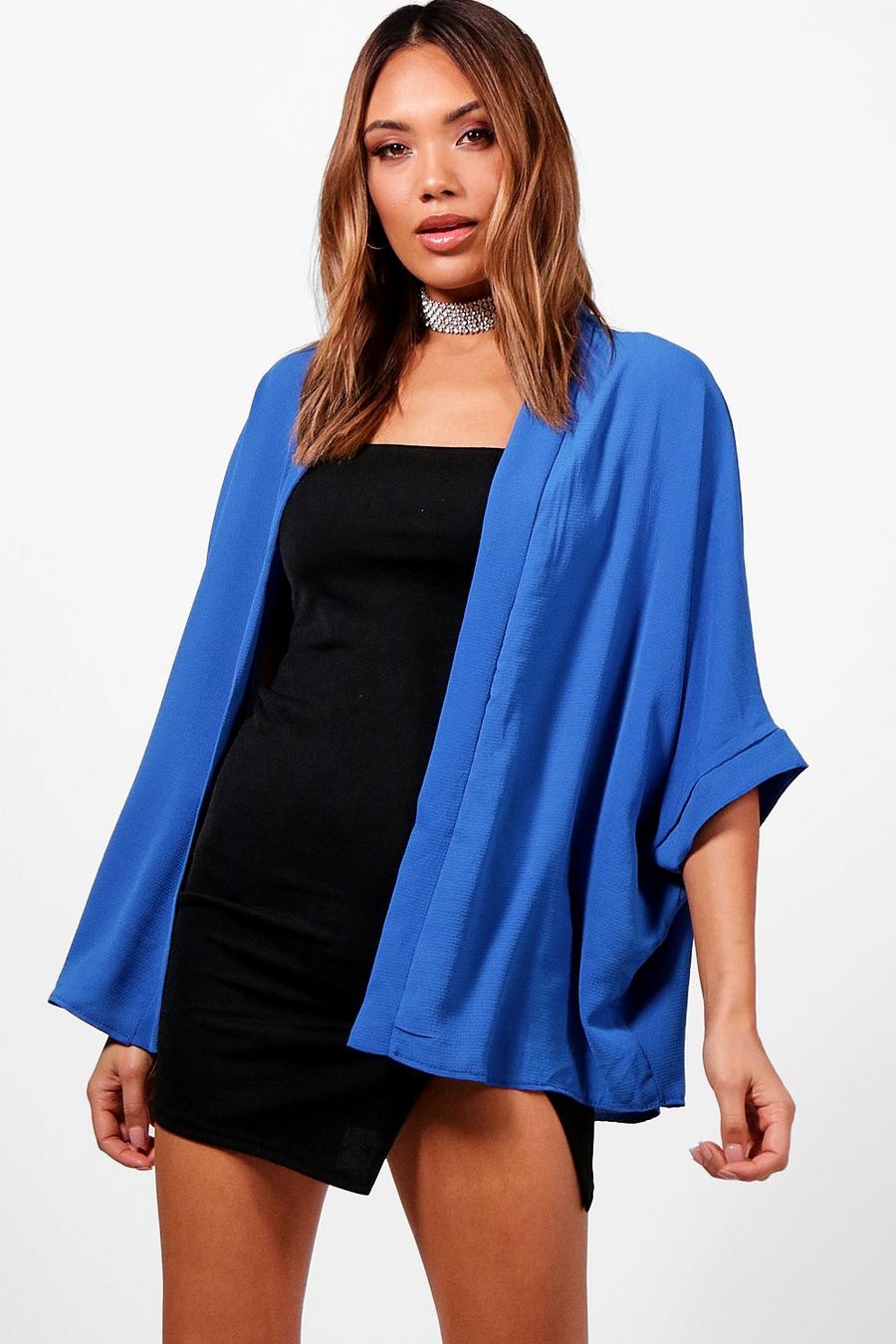 Cobalt Kimono i crepe image number 1