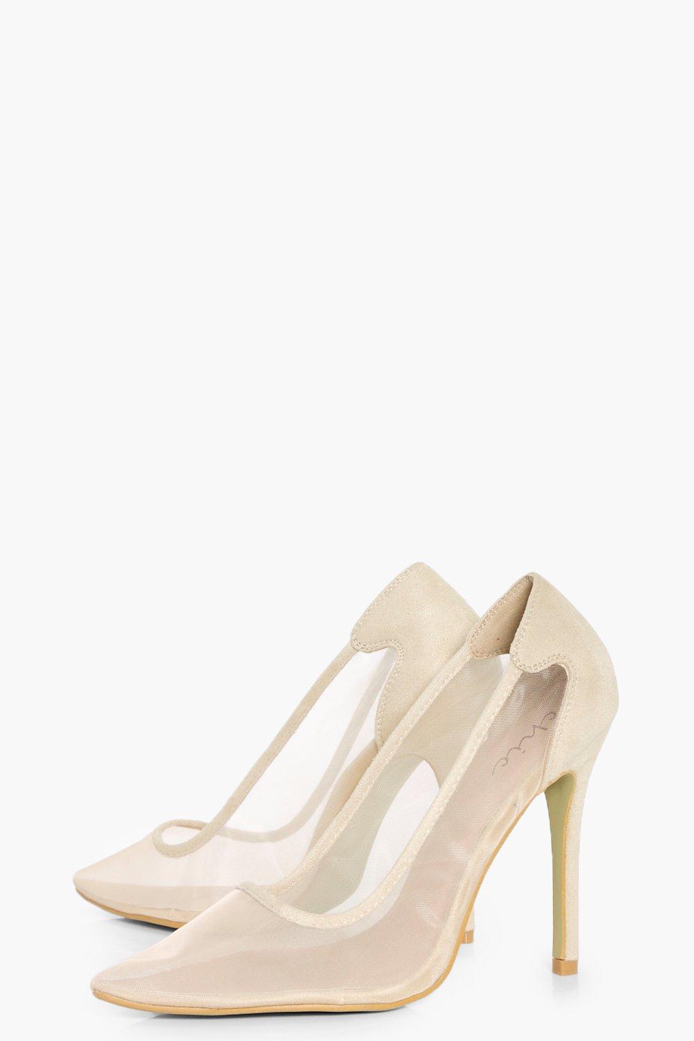 Mesh pointed heels sale