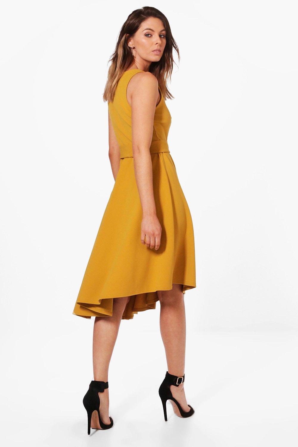 formal midi skater dress