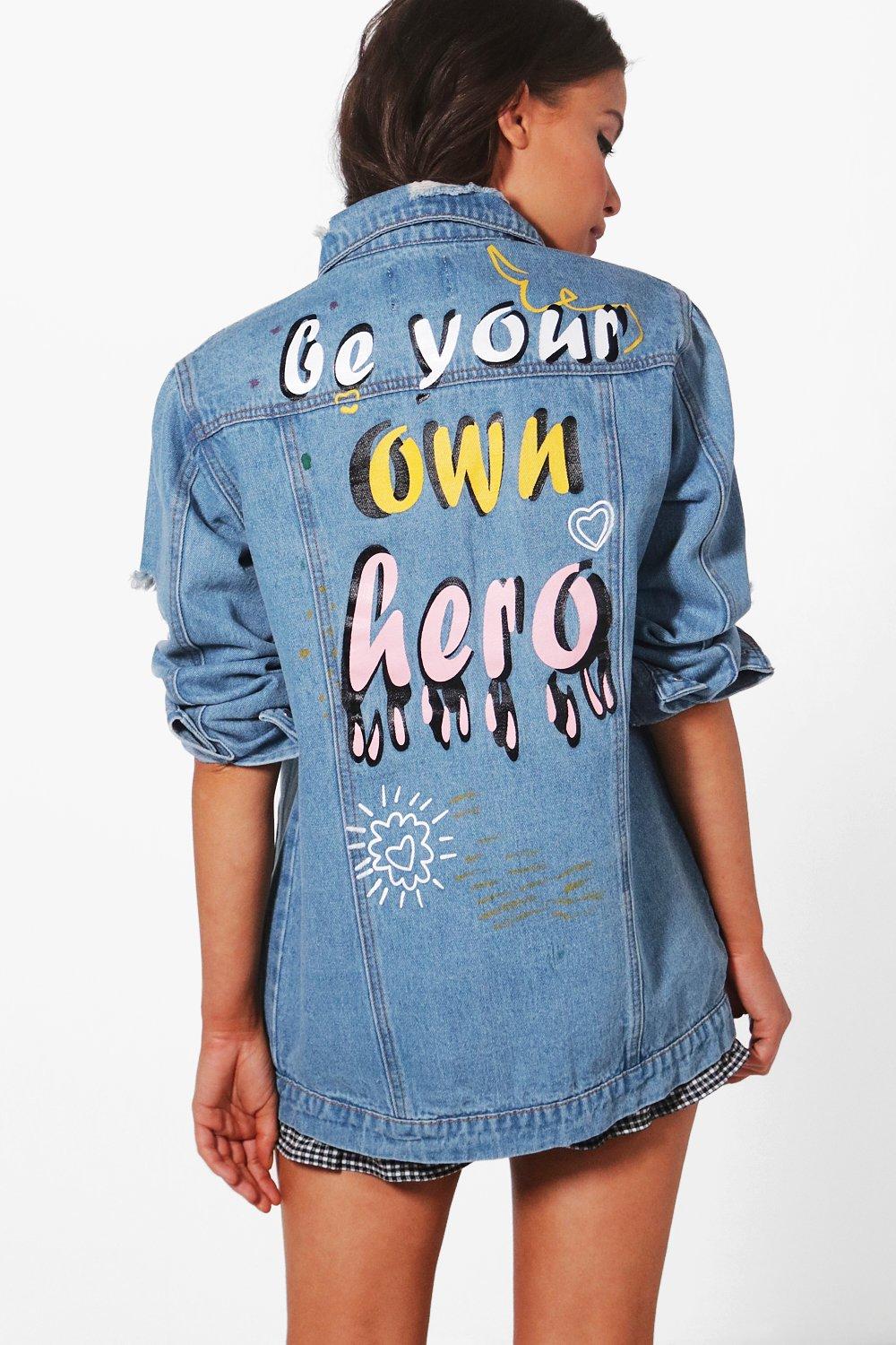 painted denim jacket designs