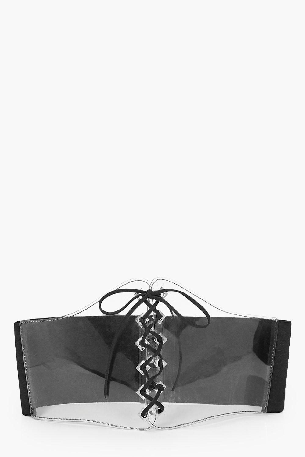 Leah Perspex Corset Belt boohoo FI