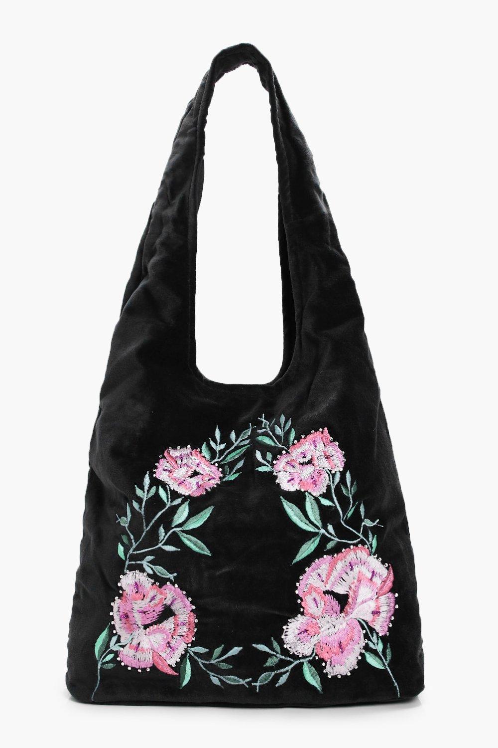 velvet hobo bag