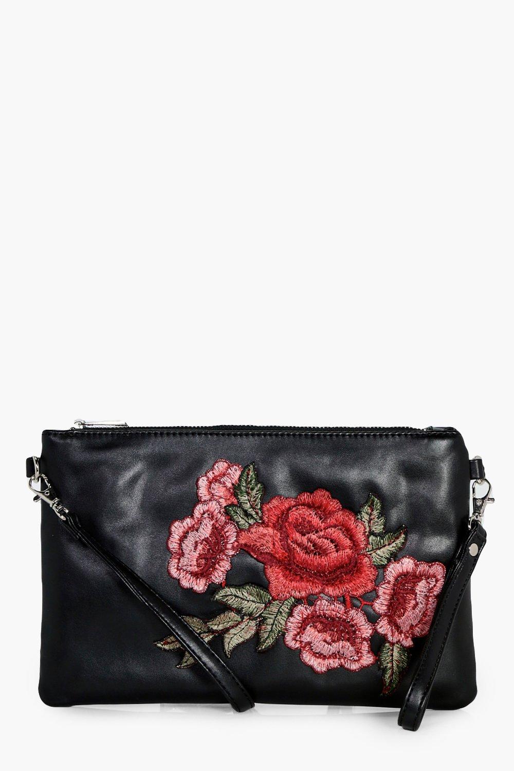 embroidered cross body bag