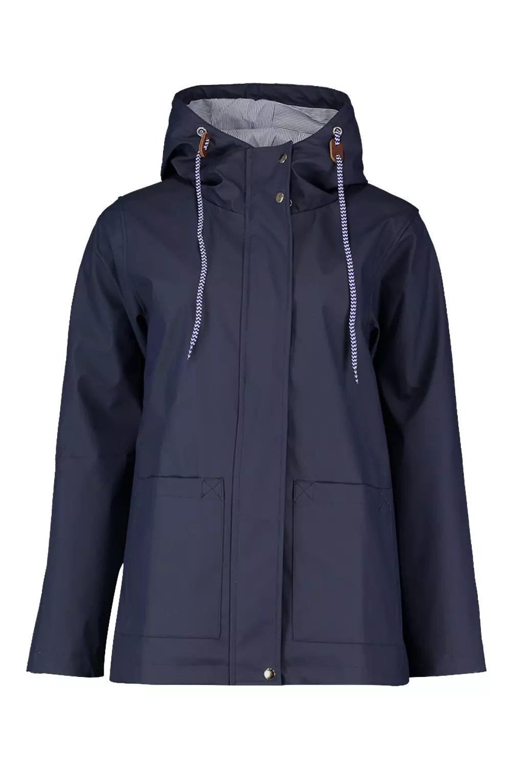Navy Rubberised Rain Mac alternative image
