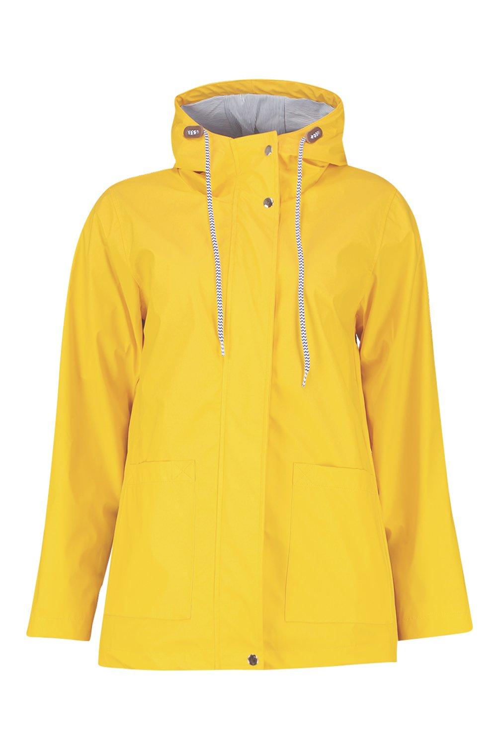 Women s Rubberised Rain Mac Boohoo UK