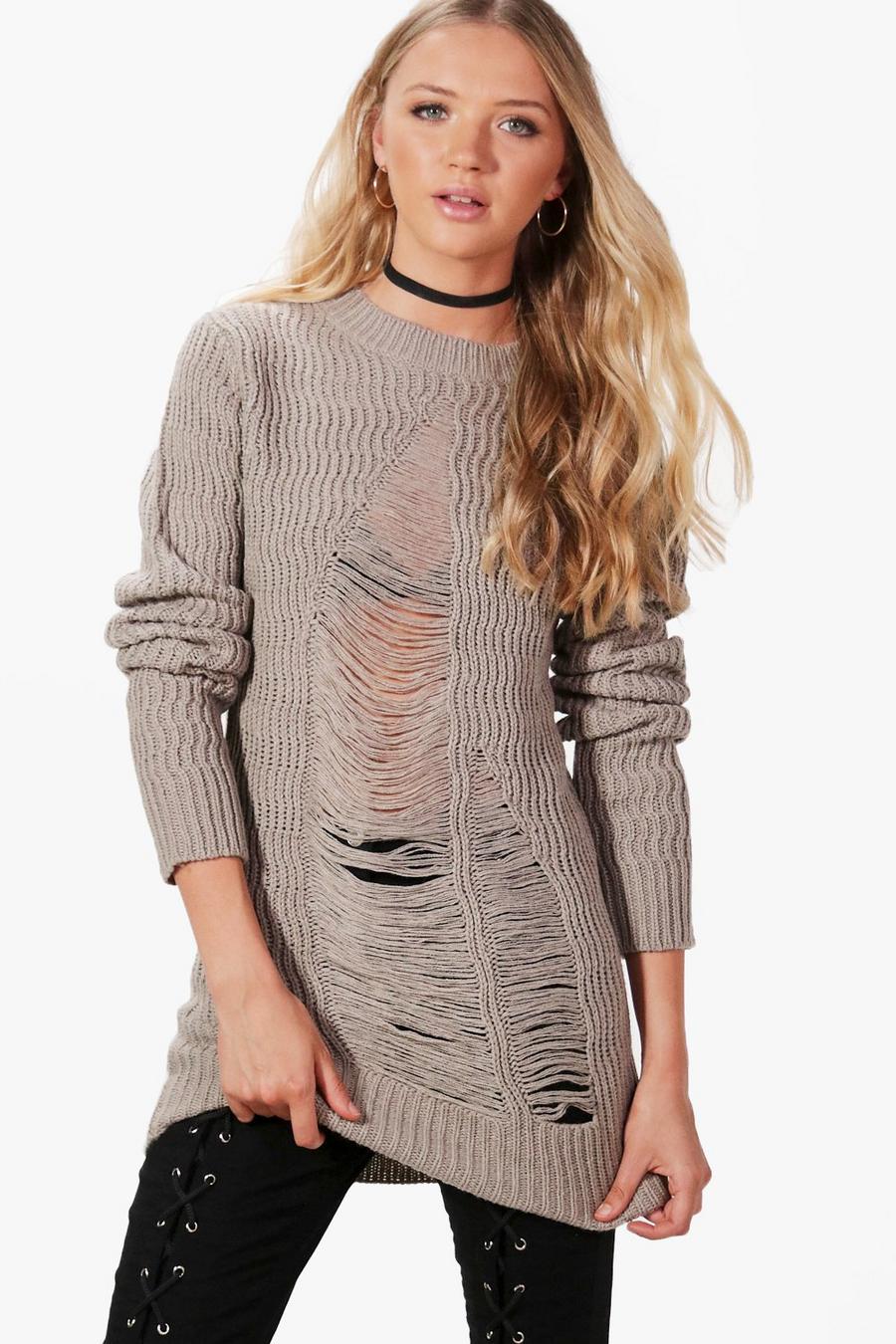 Dove Distressed Sweater image number 1