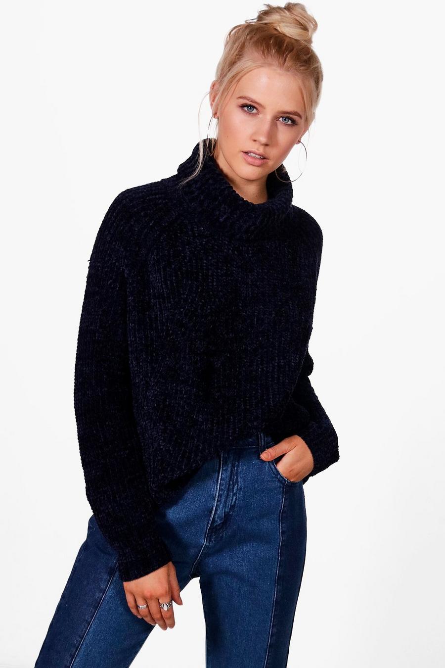 Chenille Funnel Neck Sweater image number 1