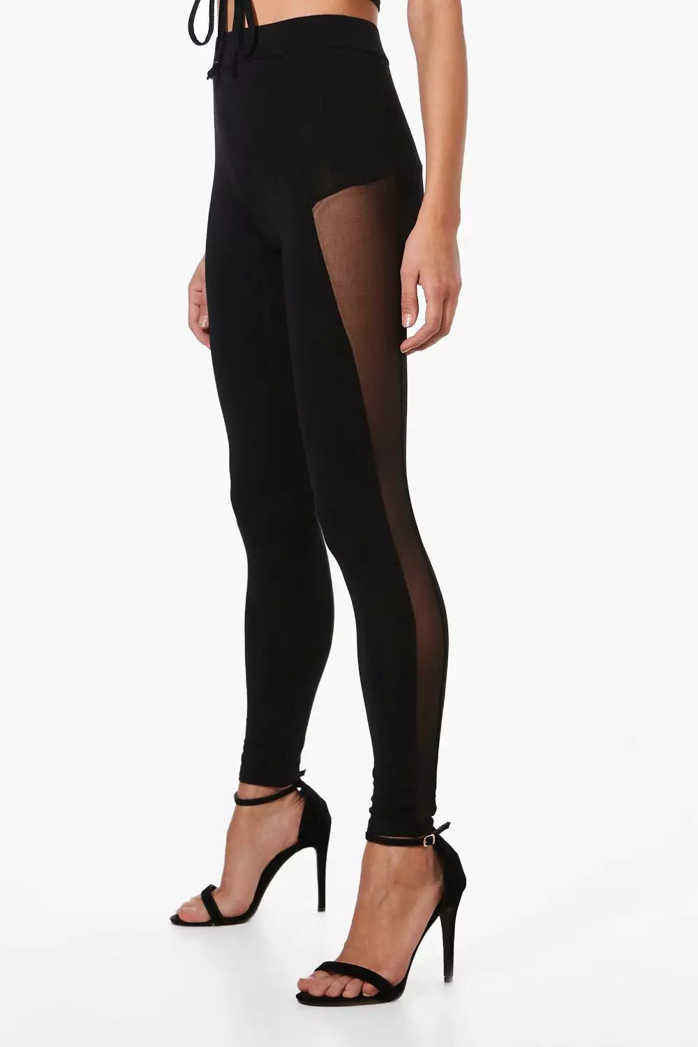 Black Megan Mesh Insert Leggings alternative image