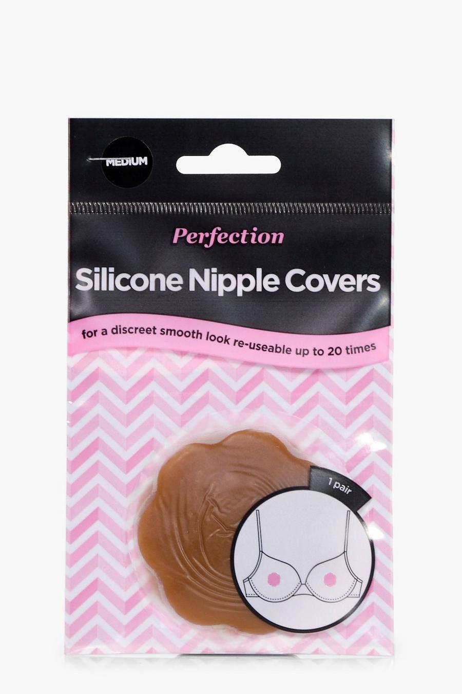 Medium marron Silicone Reusable Nipple Covers
