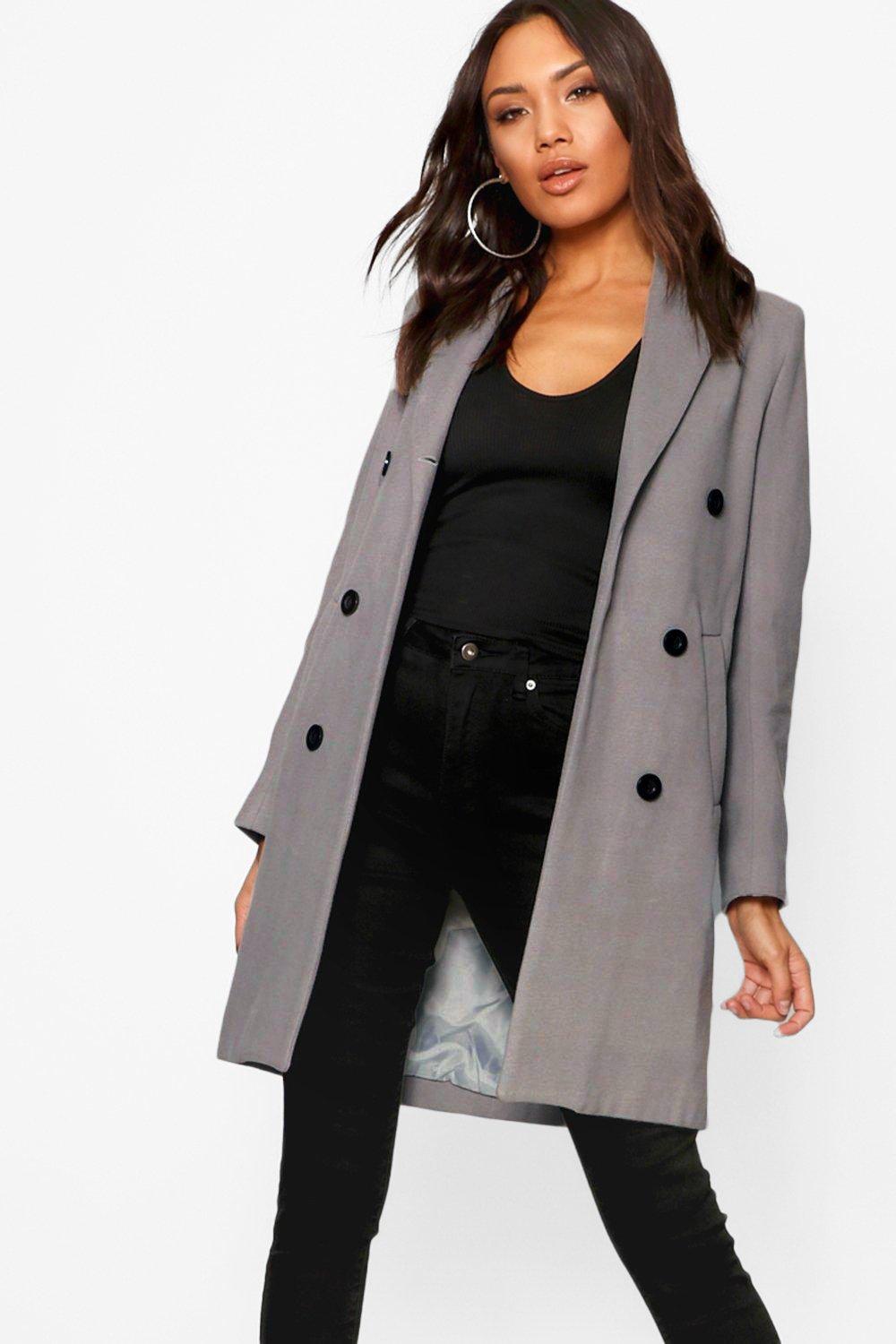 boohoo curve coats