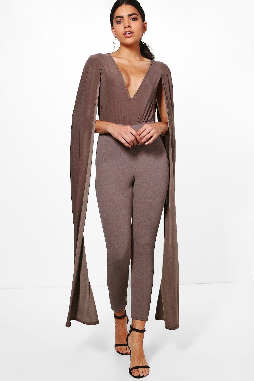 boohoo cape jumpsuit