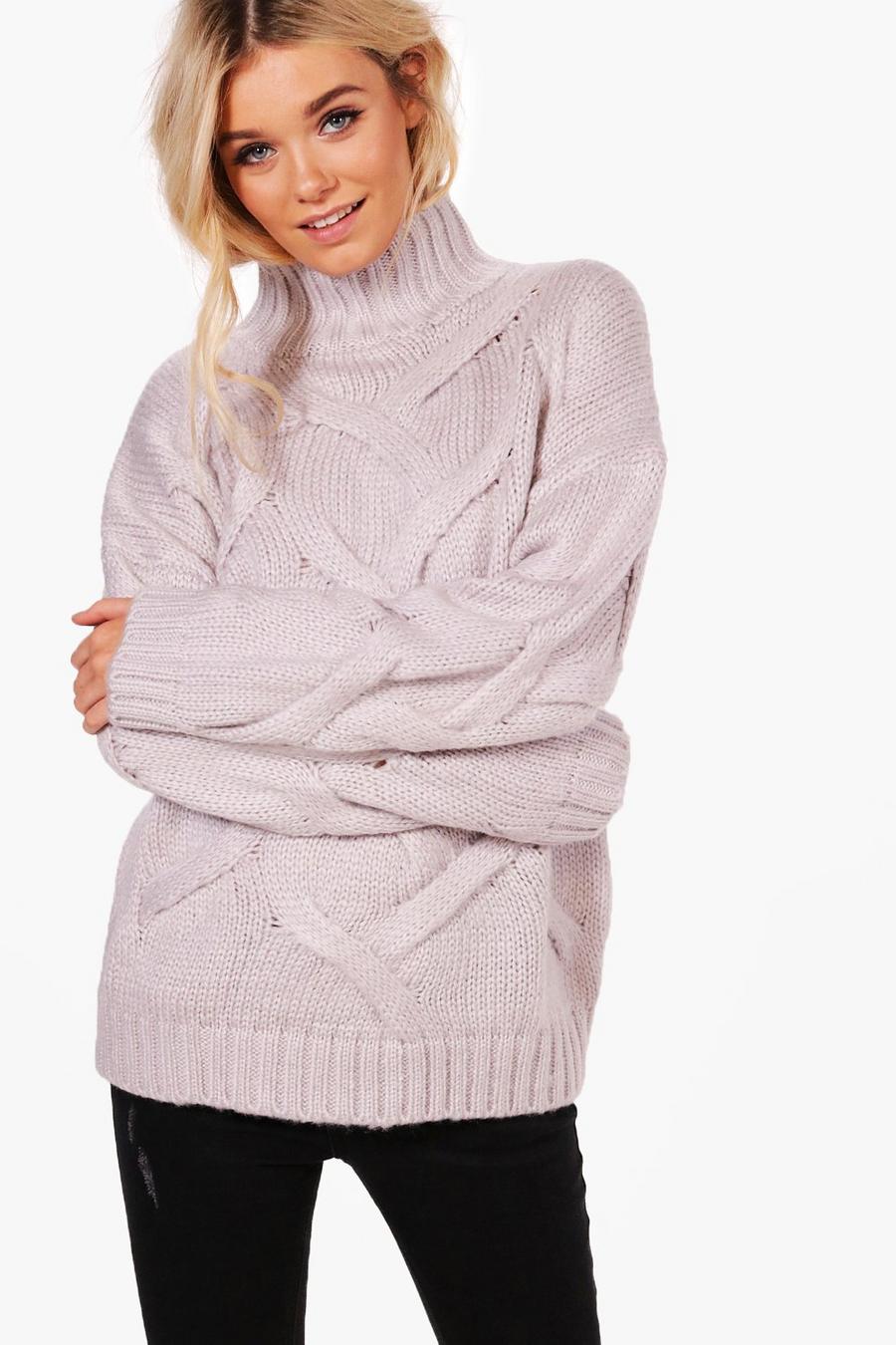 Soft Knit Cable Sweater image number 1